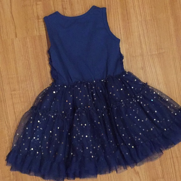Betsey Johnson Blue Tutu Dress with Sequin and Bow - Picture 4 of 4